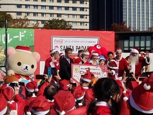 SANTA PARADE OSAKA2024ステージ上